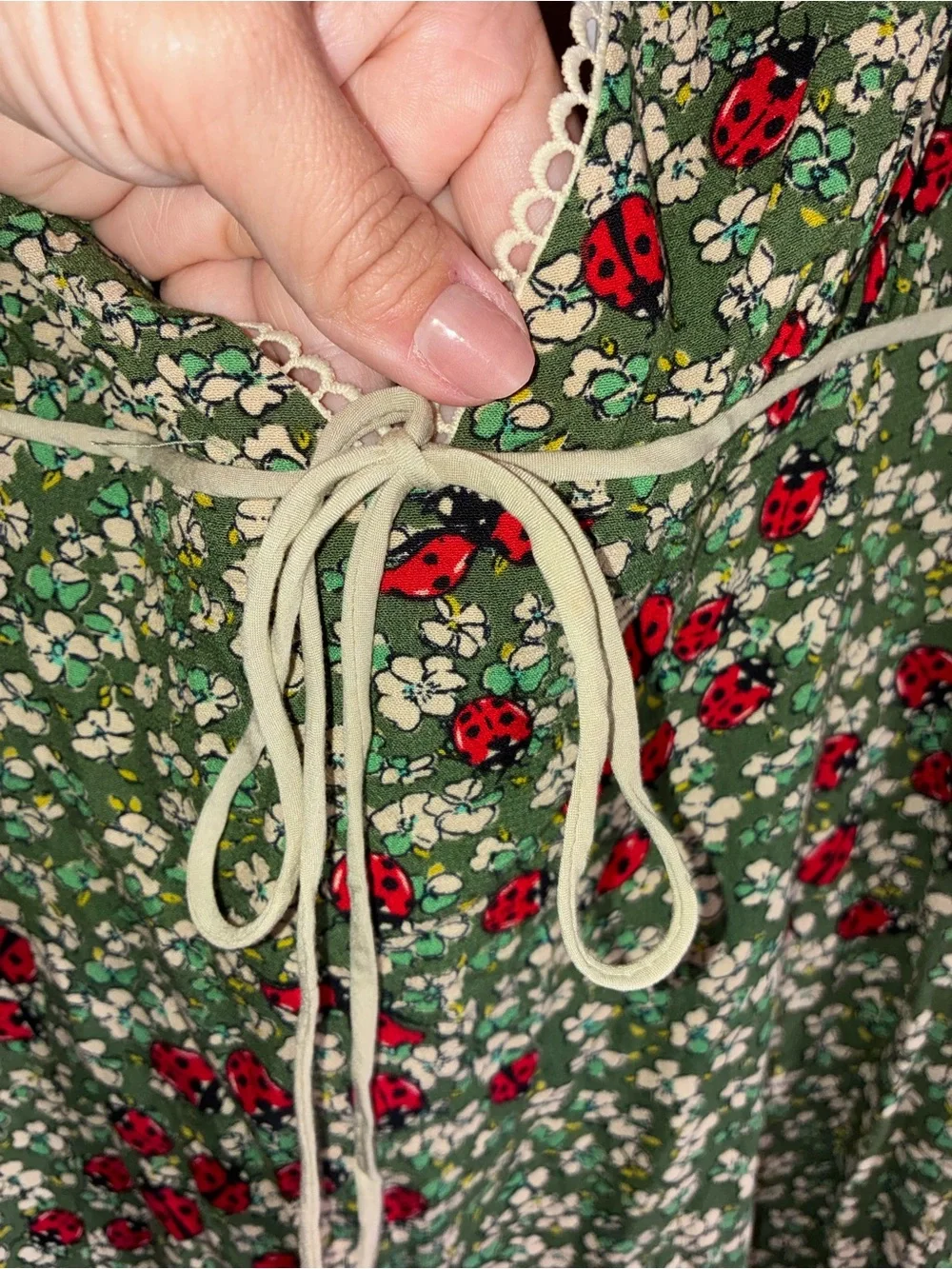 Free People Backroads Mini Dress 
(The ladybug dress 🐞) - Picture 8 of 13